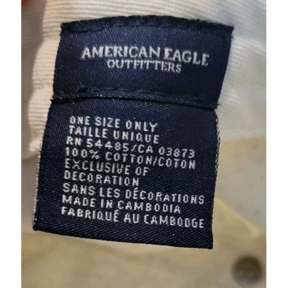 AMERICAN EAGLE OUTFITTERS WOMENS OSFA NEW YORK CITY POLKA DOT ADJUSTABLE HAT